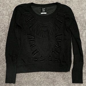Fox Black Sweater Size Medium
